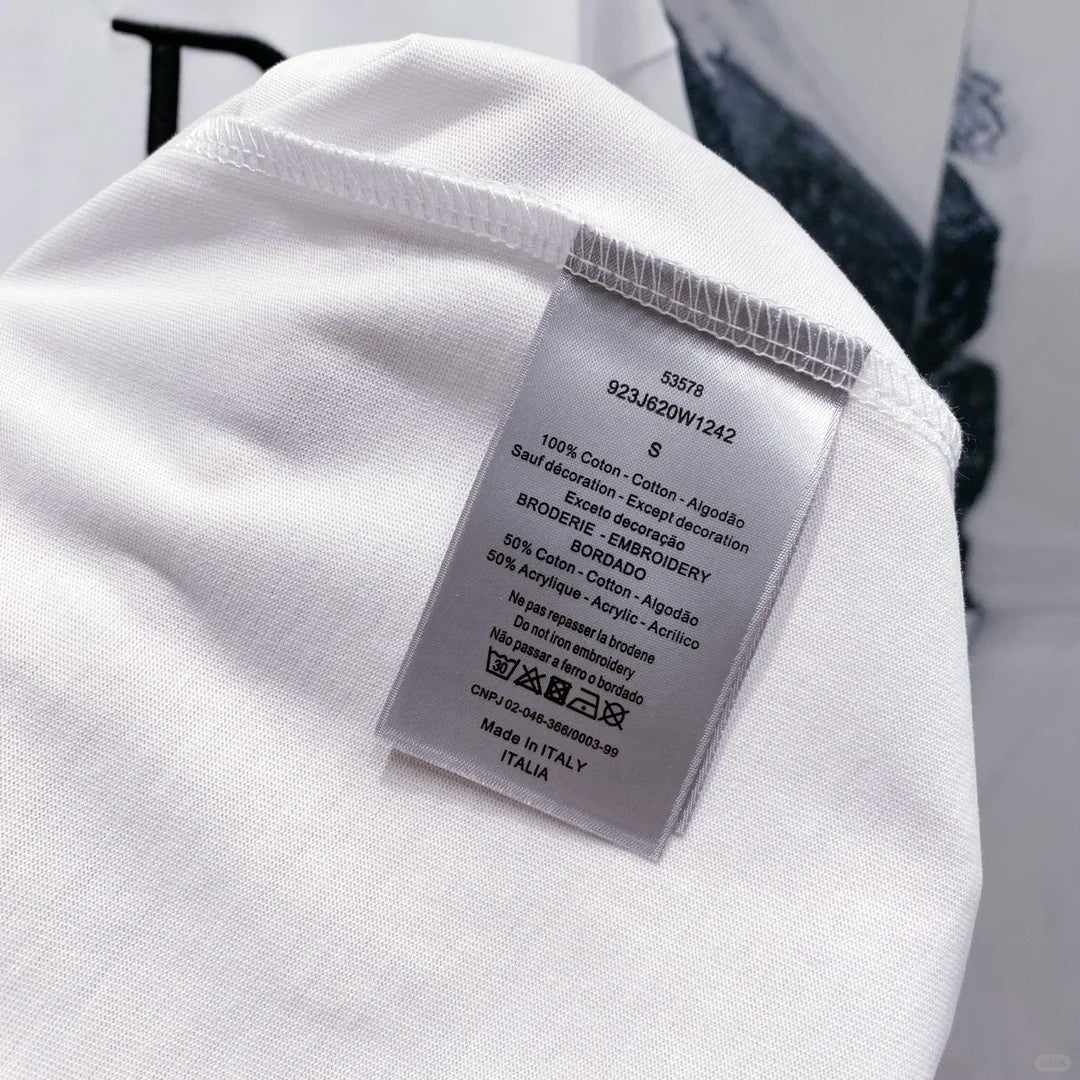 25SS letter embroidered short sleeves