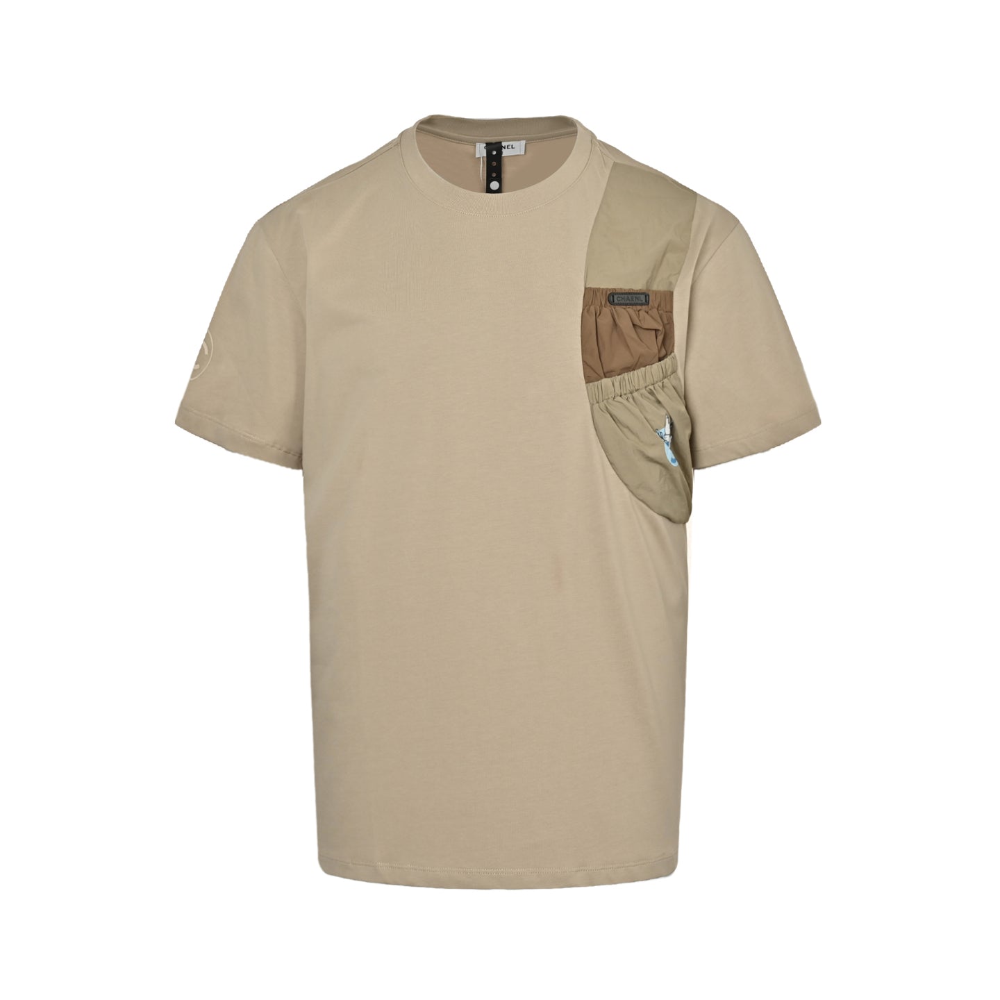 25SS Pocket decoration patchwork short sleeves