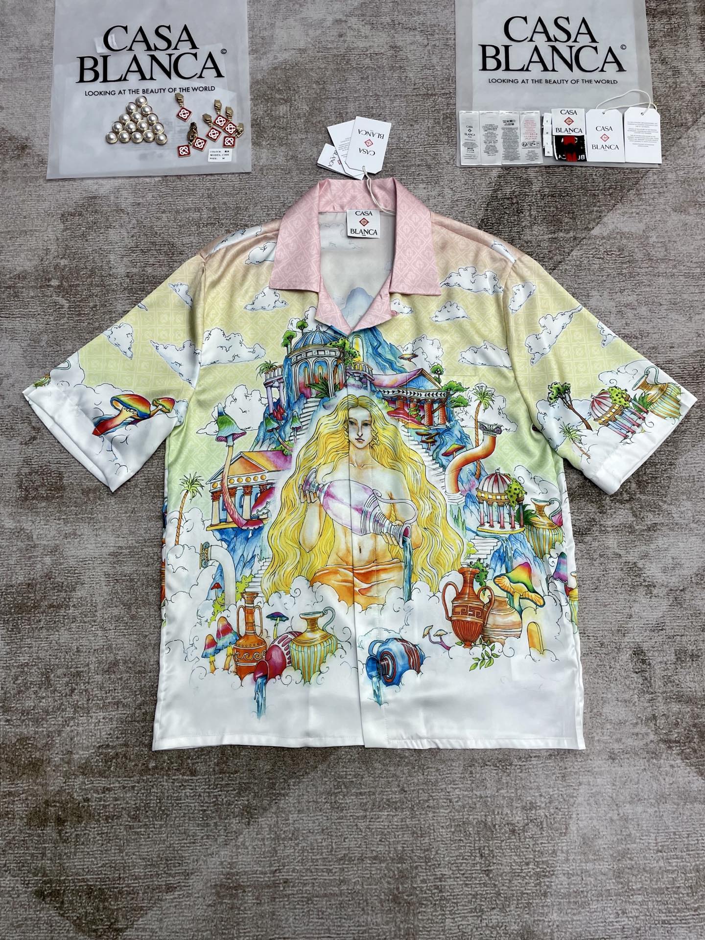 25 new silk short-sleeved shirt