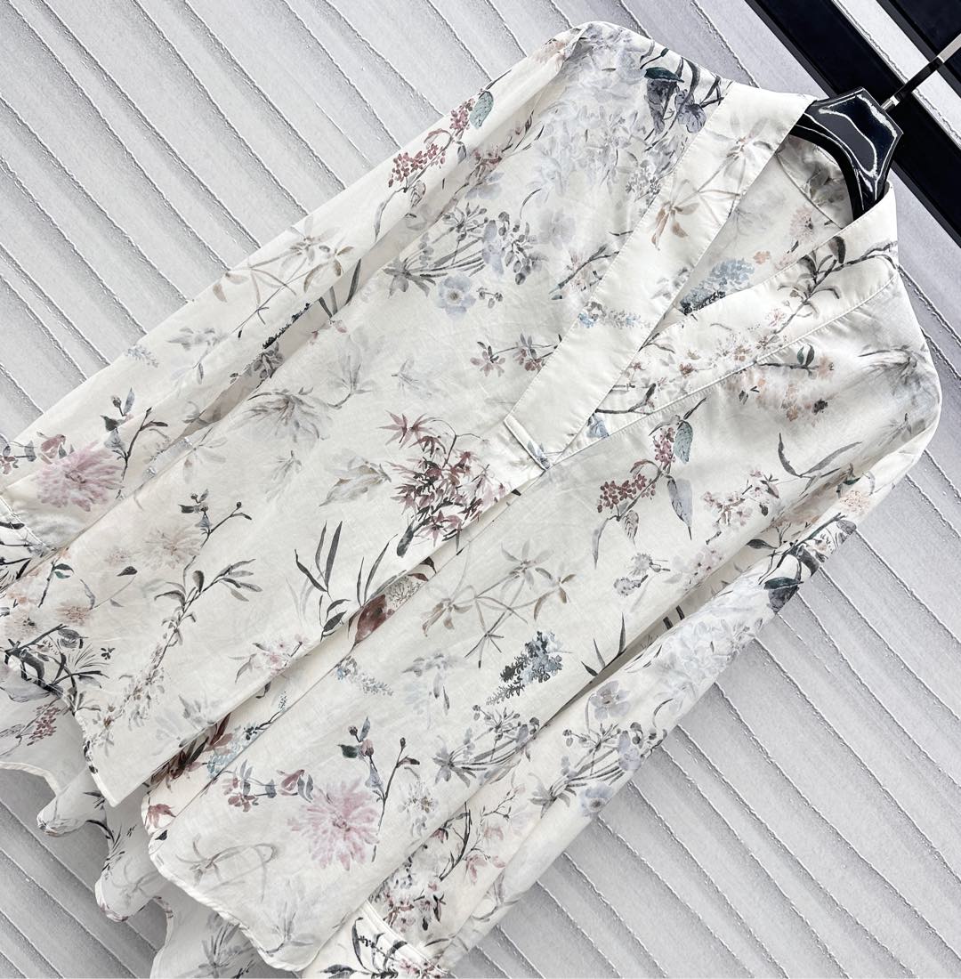 2025 New Arrivals Printed Long Shirt