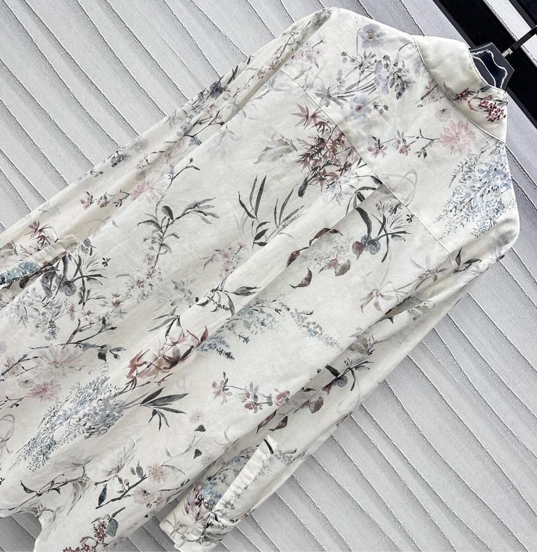 2025 New Arrivals Printed Long Shirt