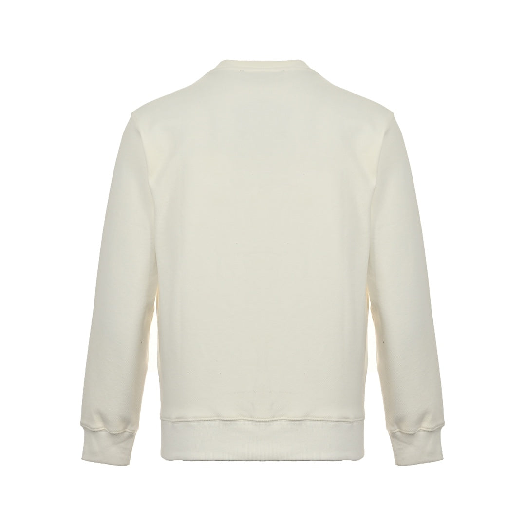 25SS Round neck sweatshirt with triangle logo on the side