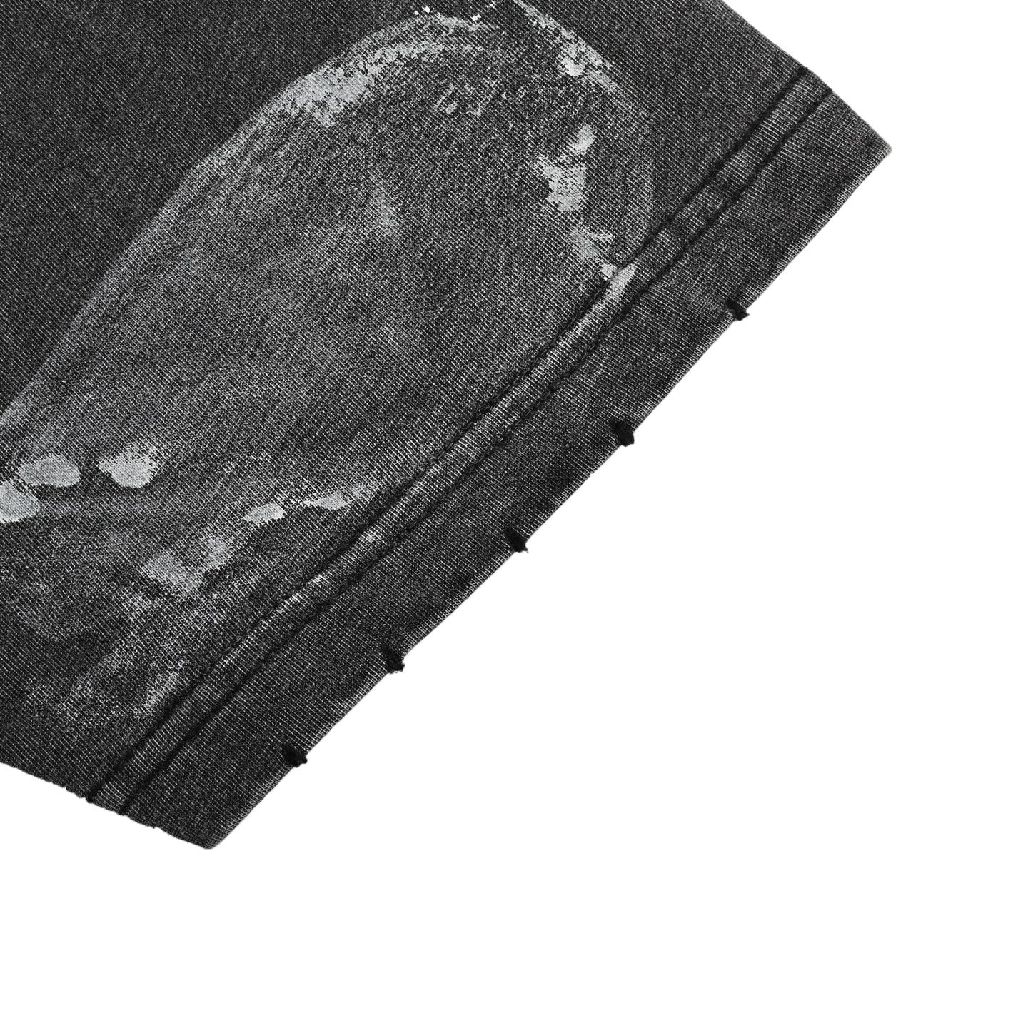 25SS Embroidered short sleeves before and after inkjet painting