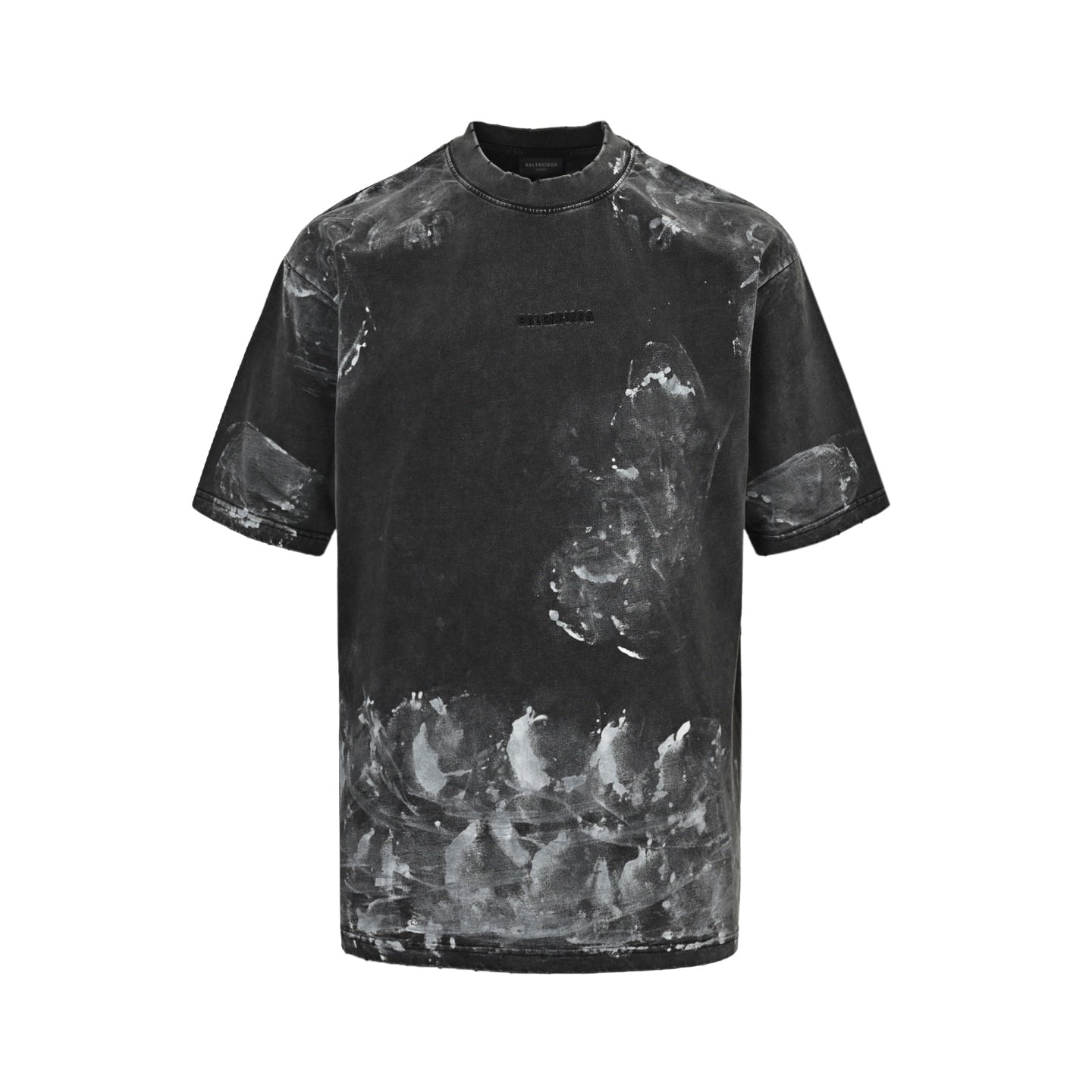 25SS Embroidered short sleeves before and after inkjet painting