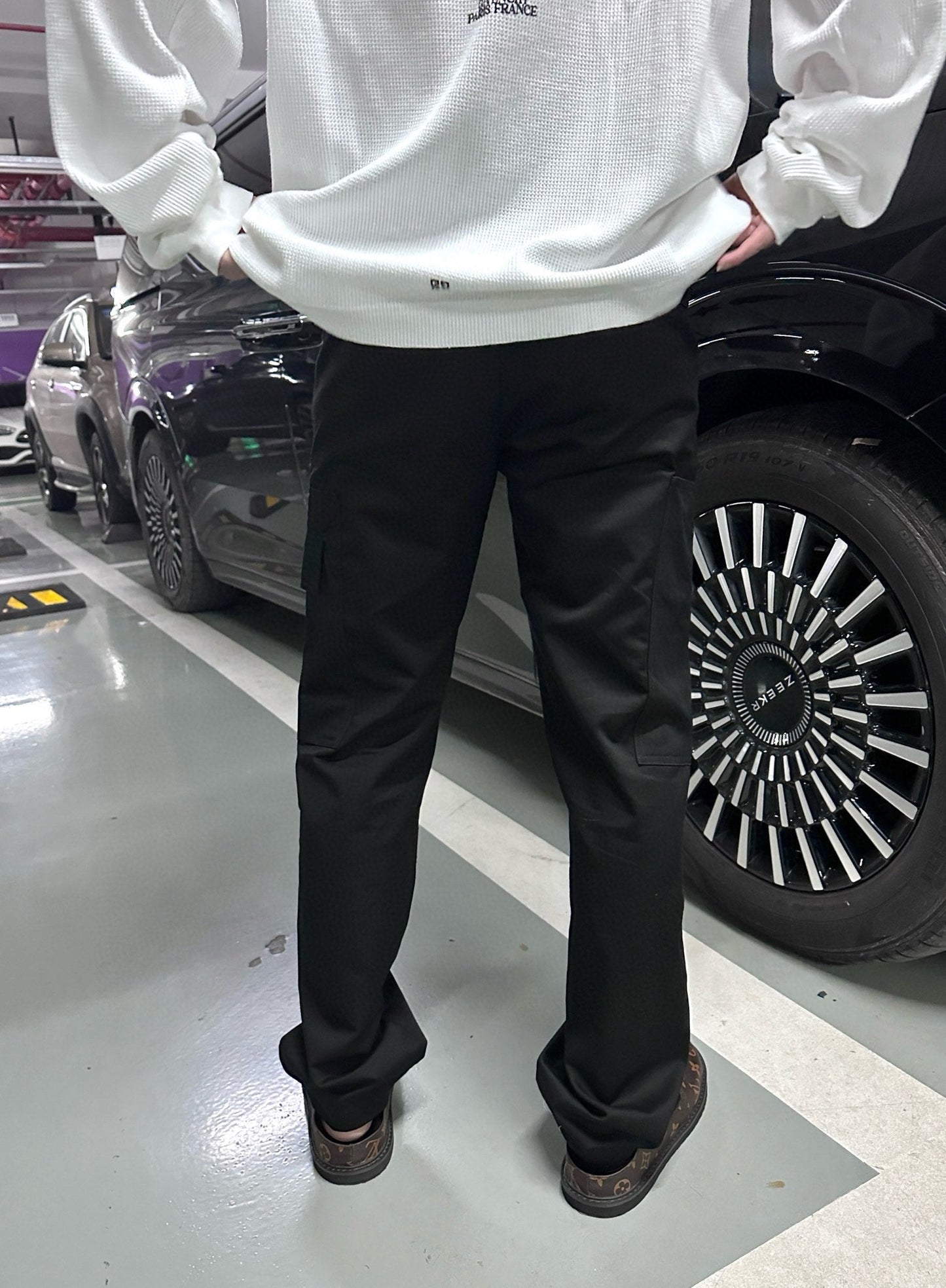 124SS embroidery cargo pants