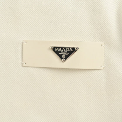 25SS Round neck sweatshirt with triangle logo on the side