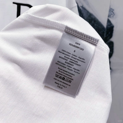 25SS letter embroidered short sleeves