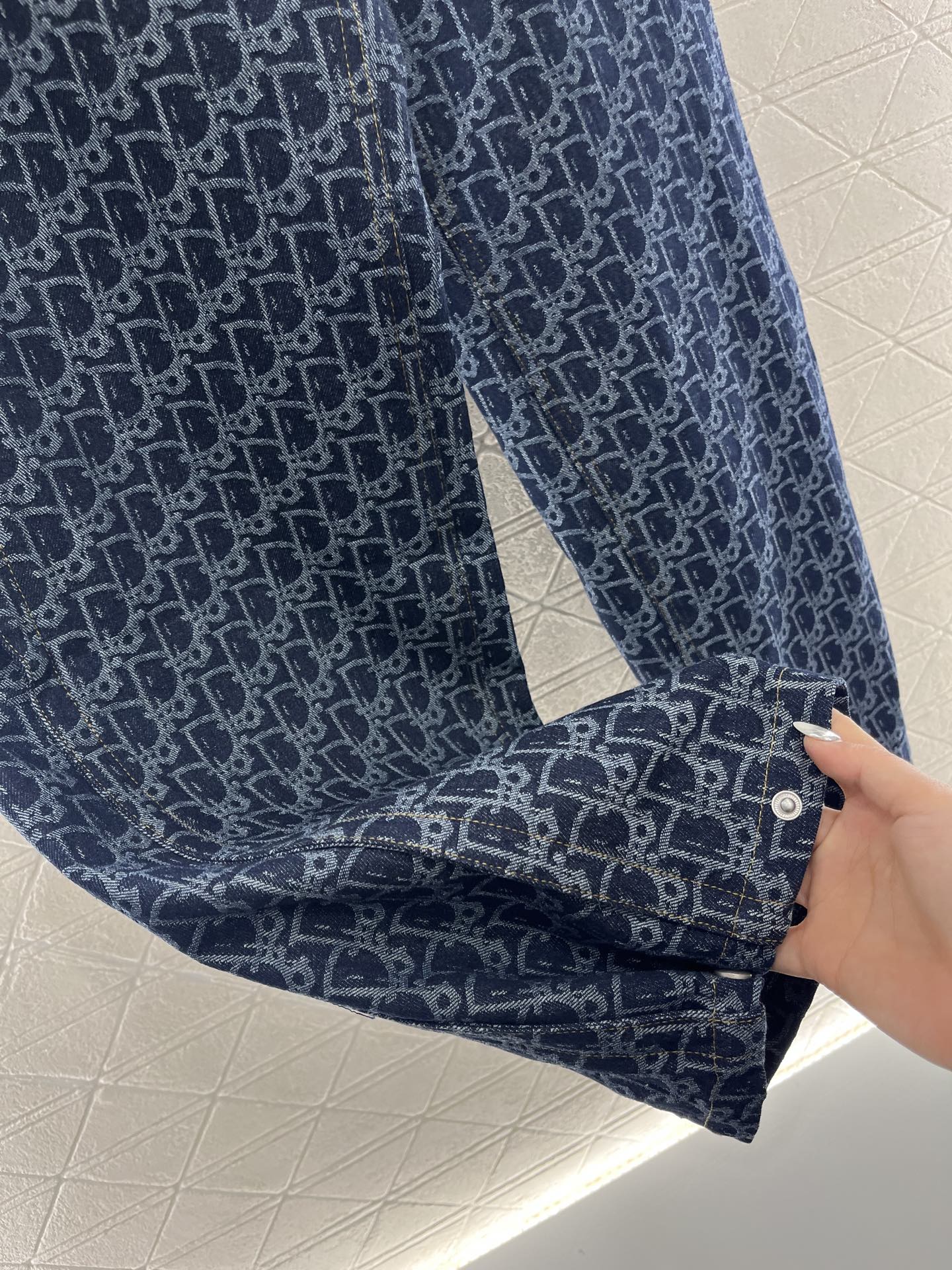 25SS Jacquard straight leg pants