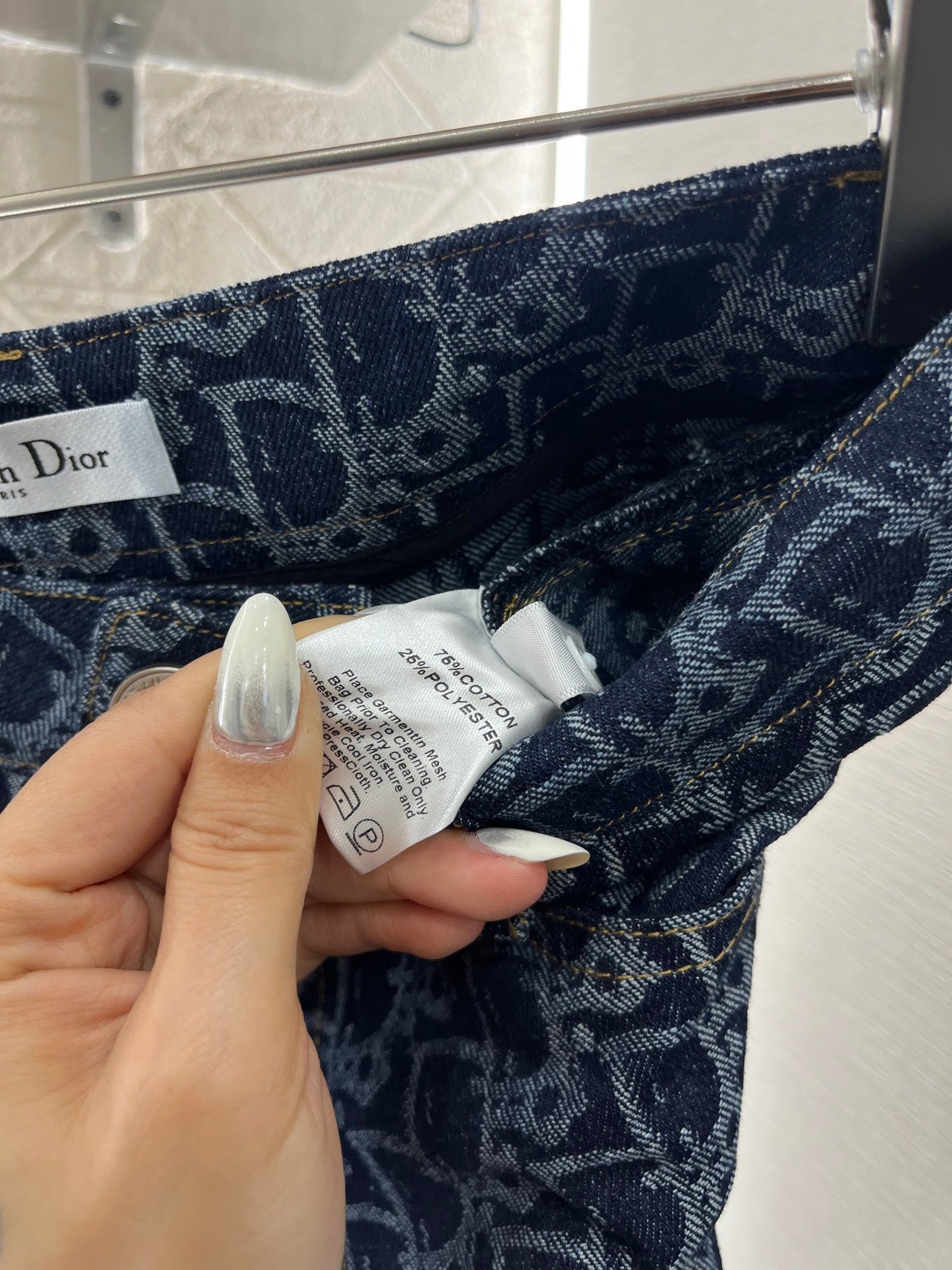 25SS Jacquard straight leg pants