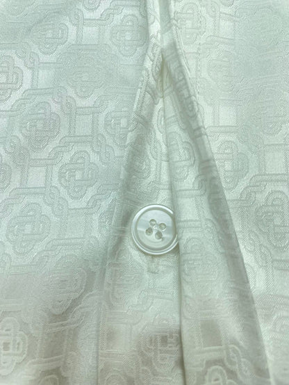 Silk fabric short-sleeved shirt