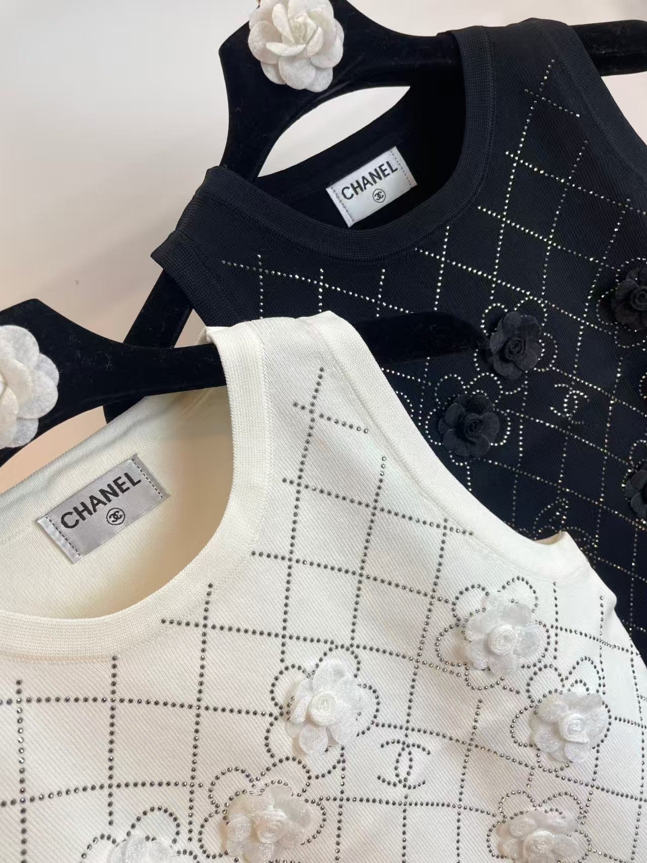 2025ss rhombus floral vest