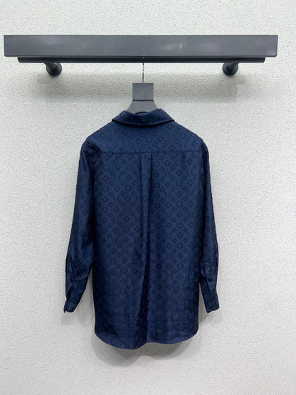 25 new classic jacquard shirt + skirt suit
