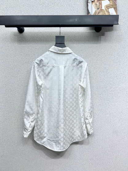 25 new classic jacquard shirt + skirt suit