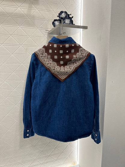 25ss Scarf, denim shirt, jacket