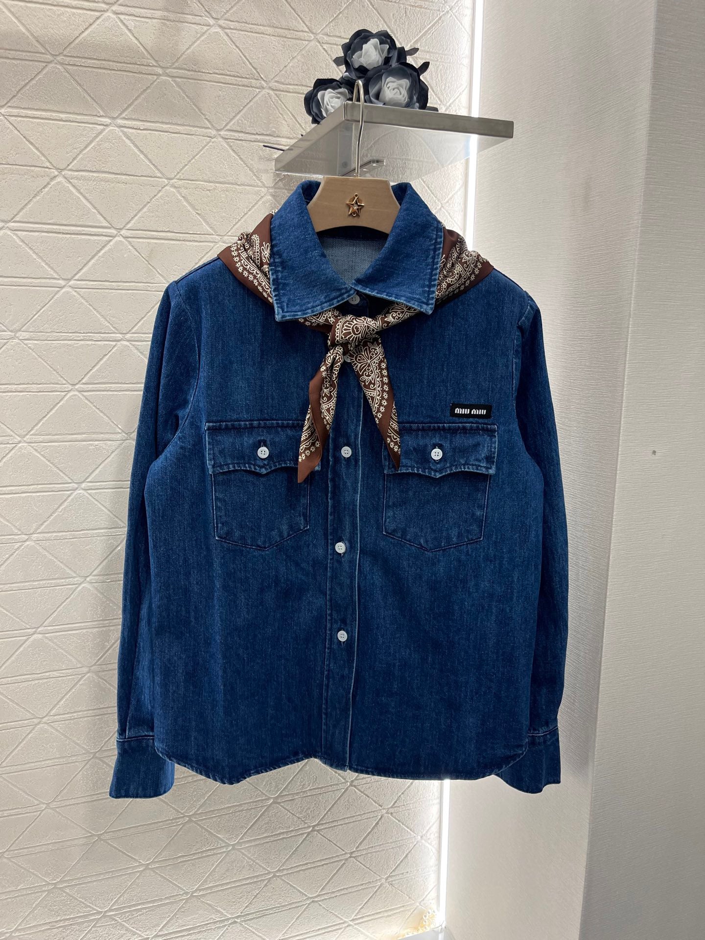 25ss Scarf, denim shirt, jacket