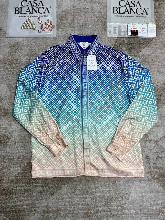 25 new silk long shirt