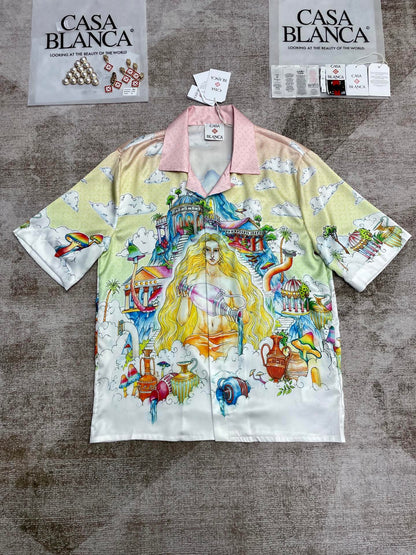 25 new silk short-sleeved shirt