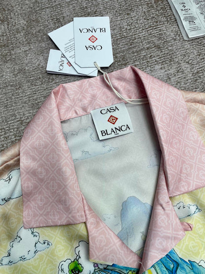 25 new silk short-sleeved shirt