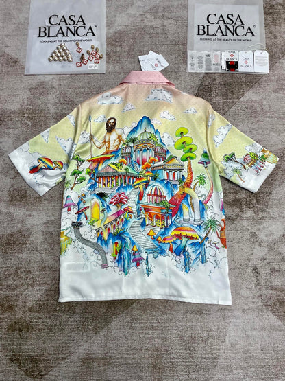 25 new silk short-sleeved shirt