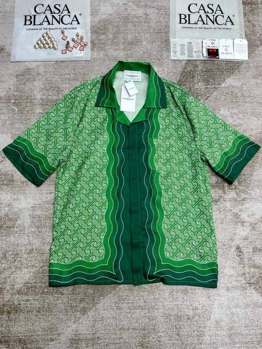 25 new silk short-sleeved shirt