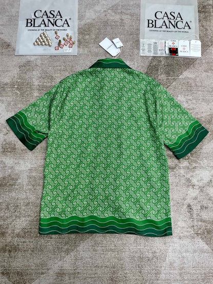 25 new silk short-sleeved shirt