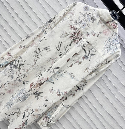2025 New Arrivals Printed Long Shirt