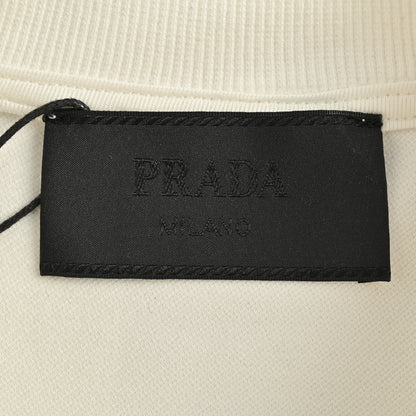 25SS Round neck sweatshirt with triangle logo on the side