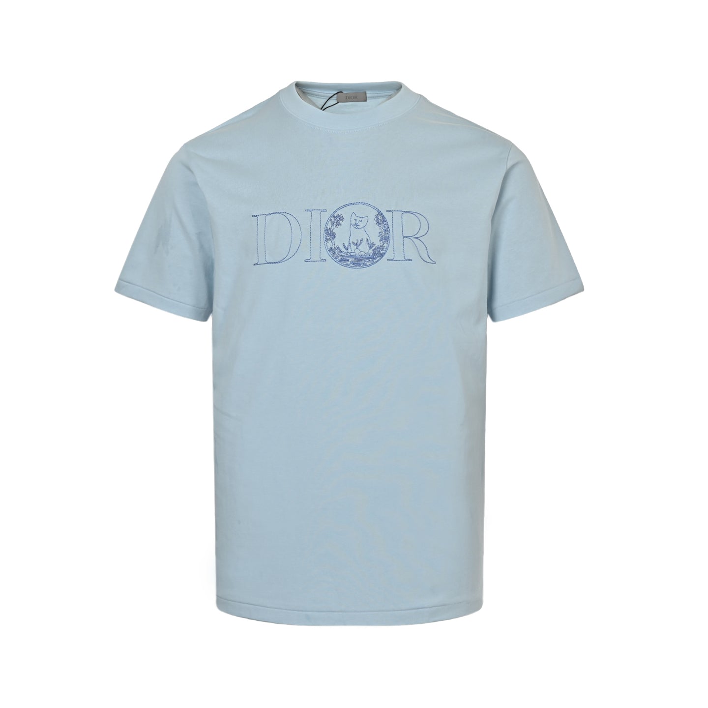 25ss Cat Embroidered Short Sleeve