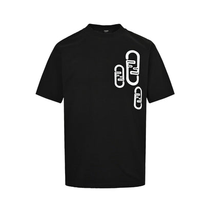 25SS Personalized F-letter printed short sleeved shirt