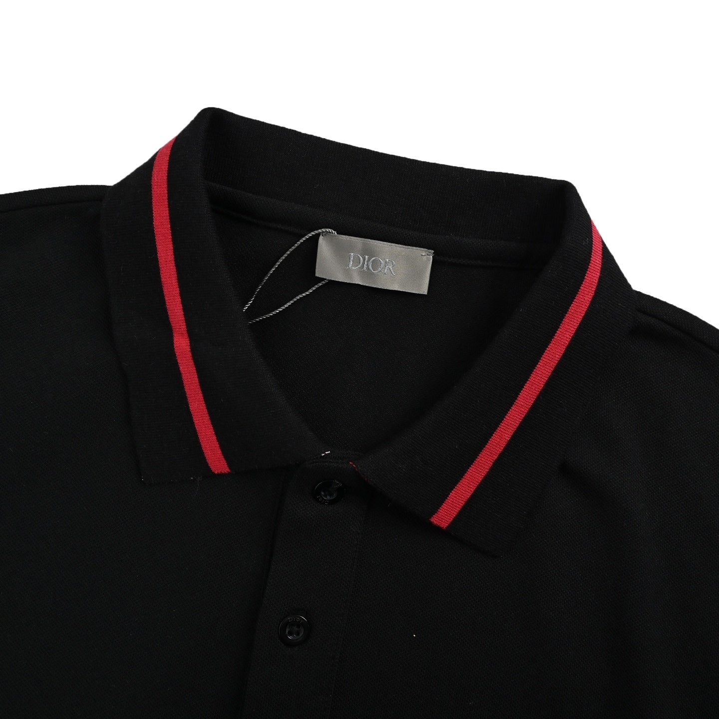 25ss Back collar letter jacquard Polo short sleeved shirt