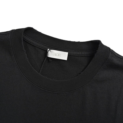 25ss towel embroidered letter short sleeved shirt