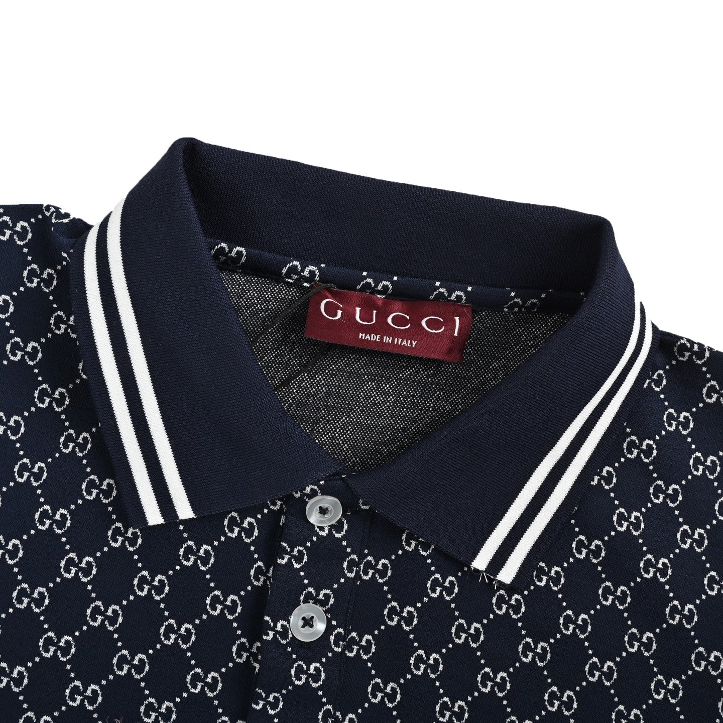 25ss full printed jacquard Polo short sleeved shirt