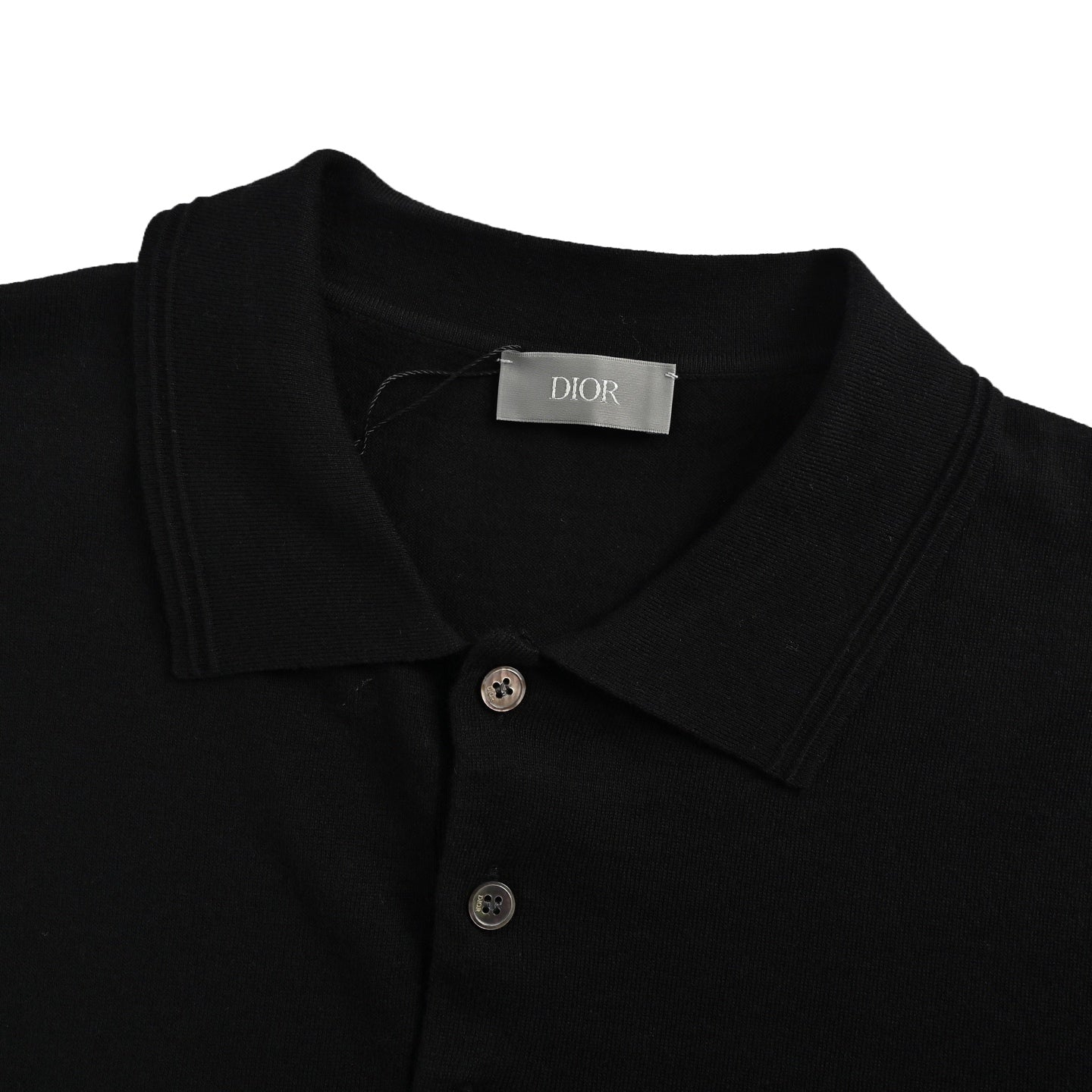 25ss Signature letter embroidery knitted Polo short sleeved shirt