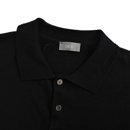 25ss Signature letter embroidery knitted Polo short sleeved shirt