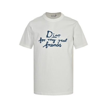 25ss towel embroidered letter short sleeved shirt