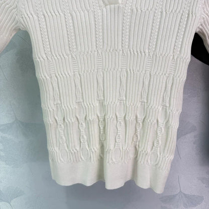 25ss Lapel Knit Lapel Short Sleeve