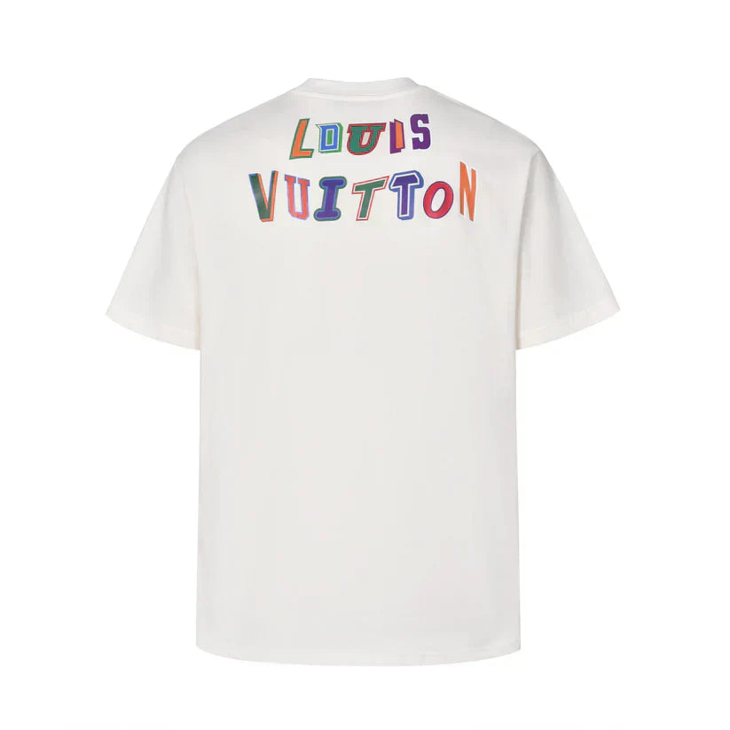 25ss Classic co-branded nba colorful pattern letters half-sleeved t-shirt short sleeves