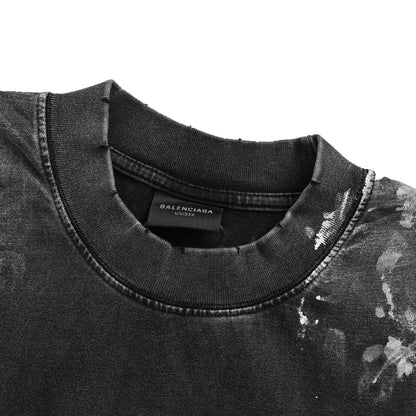 25SS Embroidered short sleeves before and after inkjet painting