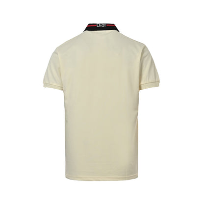 25ss Back collar letter jacquard Polo short sleeved shirt