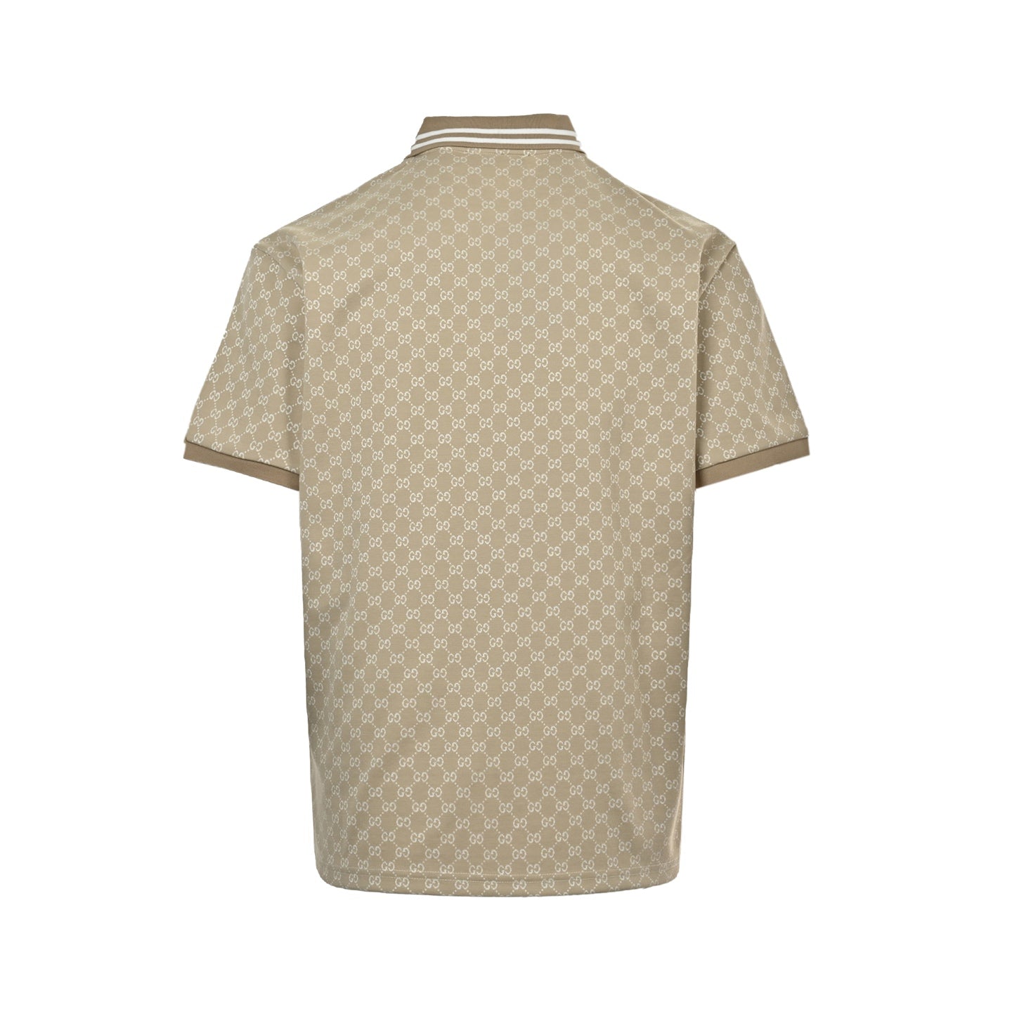 25ss full printed jacquard Polo short sleeved shirt