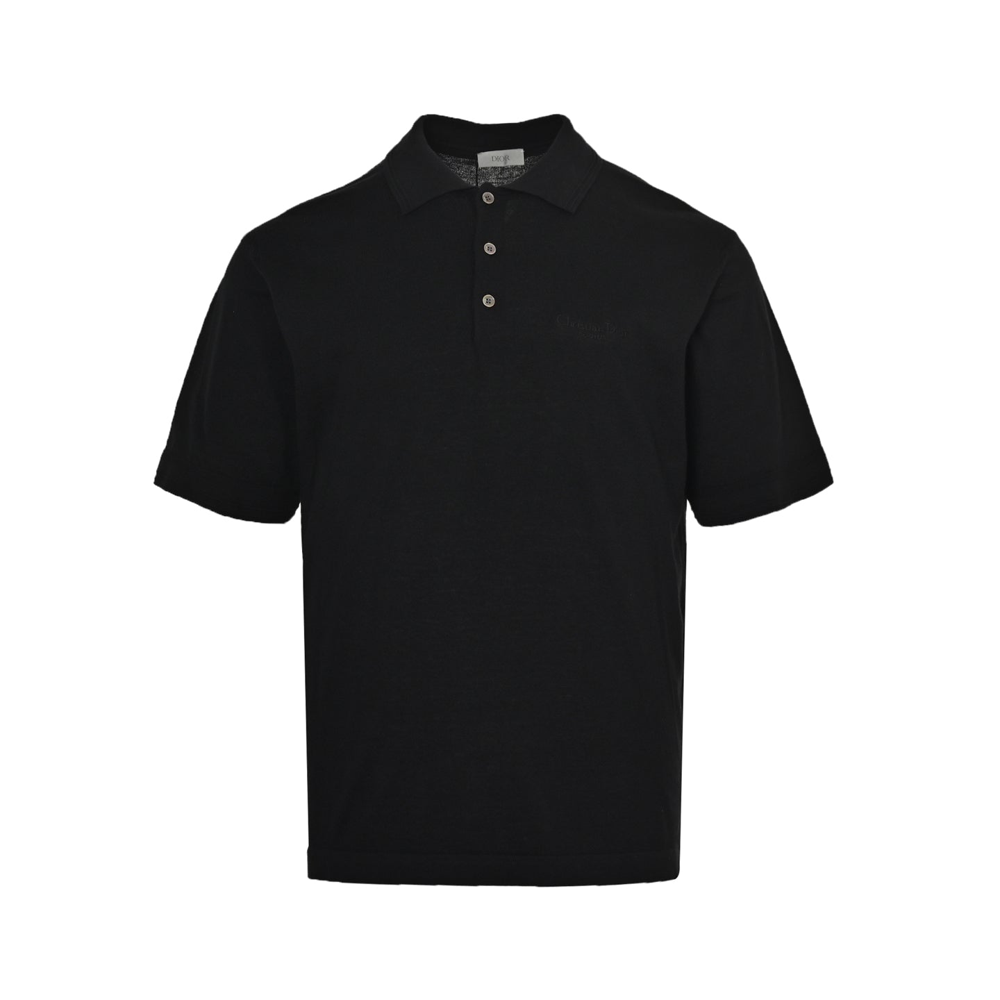 25ss Signature letter embroidery knitted Polo short sleeved shirt