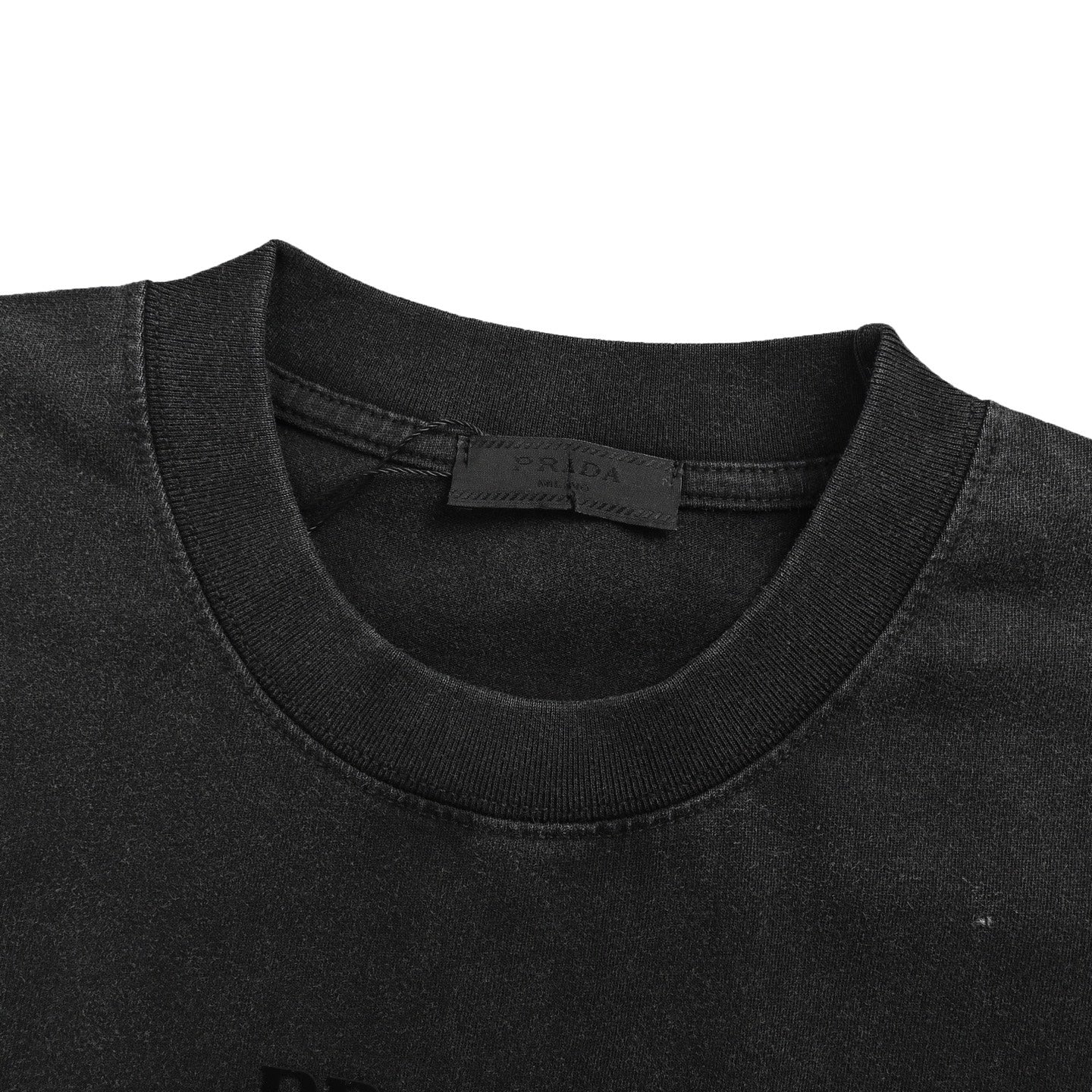 25ss Embroidered triangular fabric logo short sleeved shirt for vintage use
