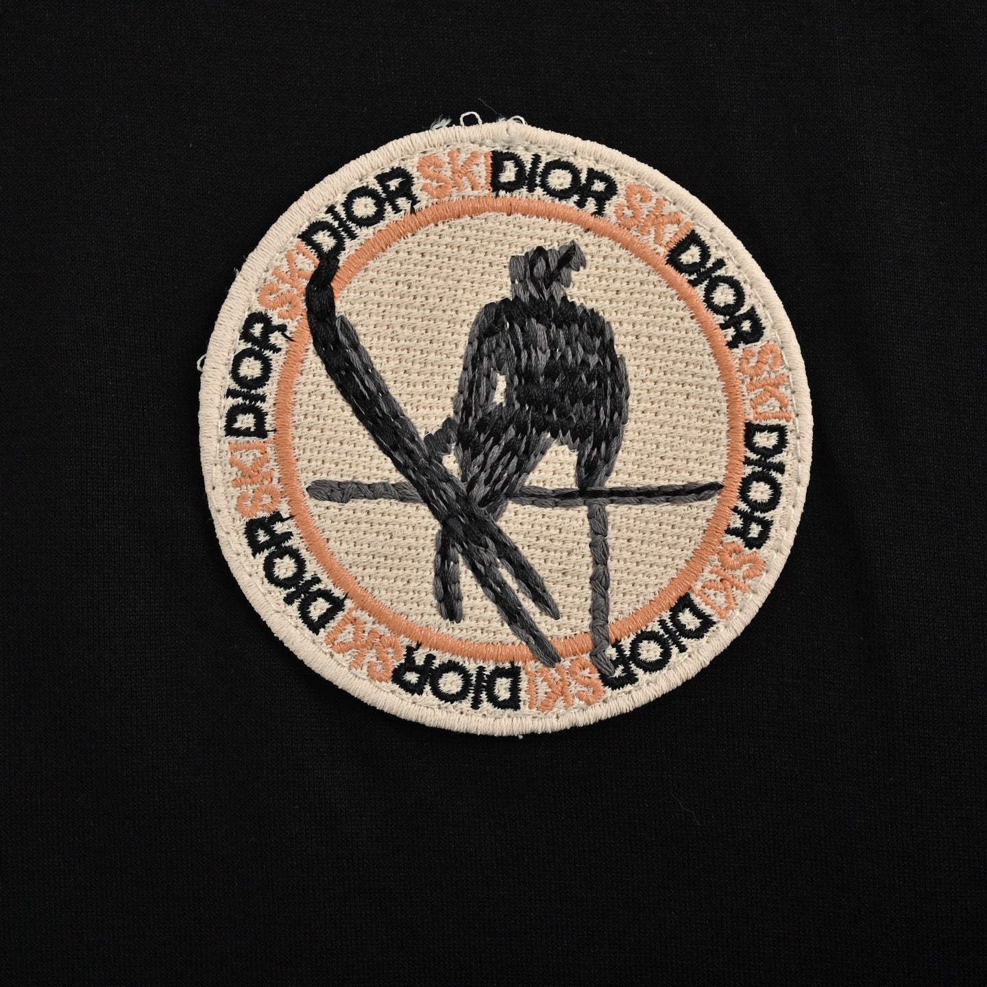 25ss Embroidered short sleeves with sticker logo