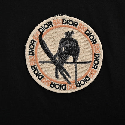 25ss Embroidered short sleeves with sticker logo