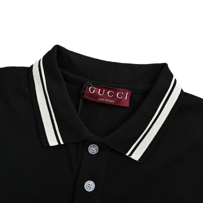 25ss Stripe Print Polo Short Sleeve