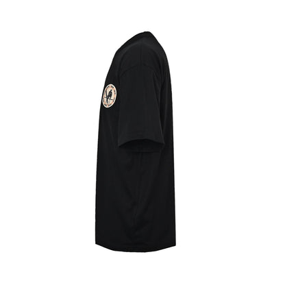 25ss Embroidered short sleeves with sticker logo